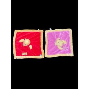 Disney Winnie The Pooh Lovey Security Blanket & 2013 Macys Giraffe Lovey